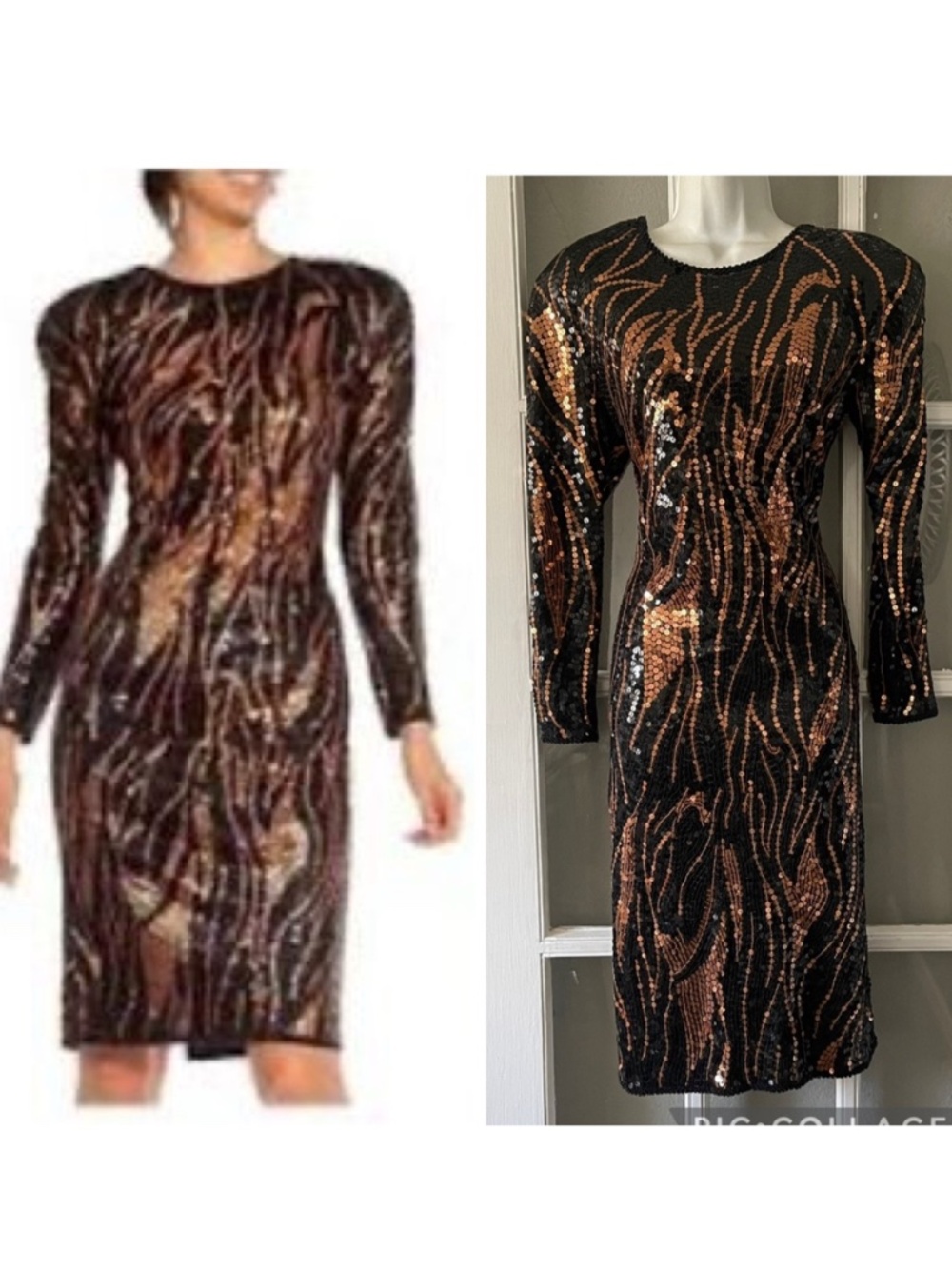 Oleg Cassini Vintage Beaded Dress
